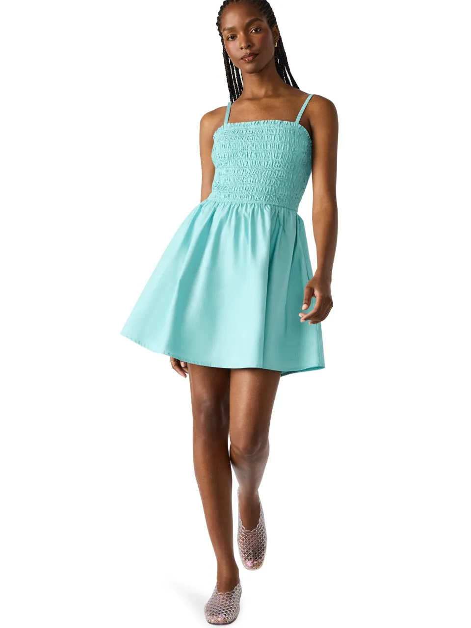 Classic Layering Lotty Dress in Hazey Blue