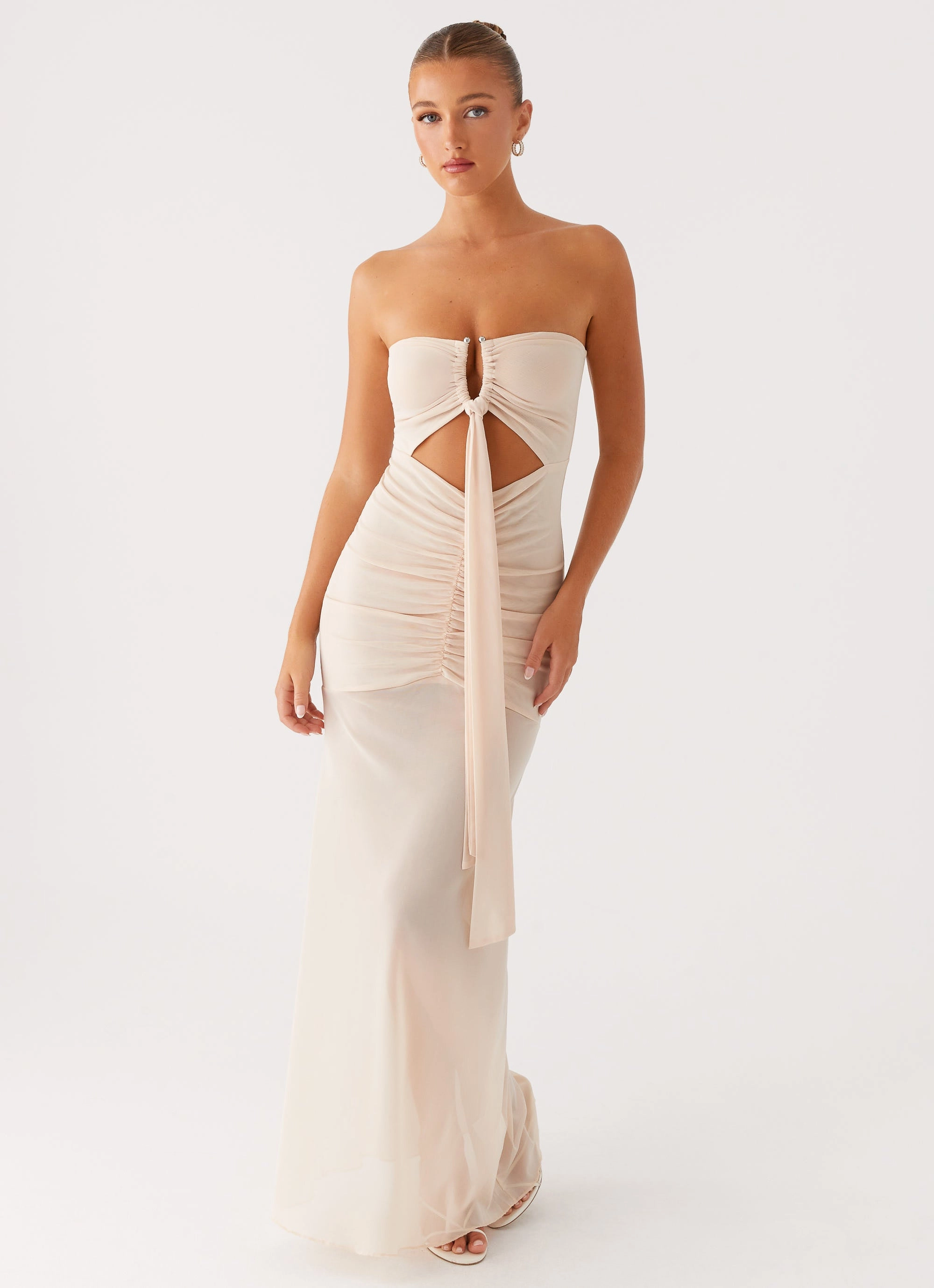 Pure Aesthetic Lovie Maxi Dress - Beige