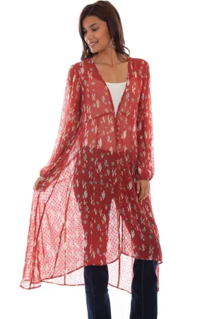 Low Profile Stitching Scully Womens Spice Polyester Swiss Dot Duster Outfit Combo Fashion friendly Scully Womens Spice Polyester Swiss Dot Duster