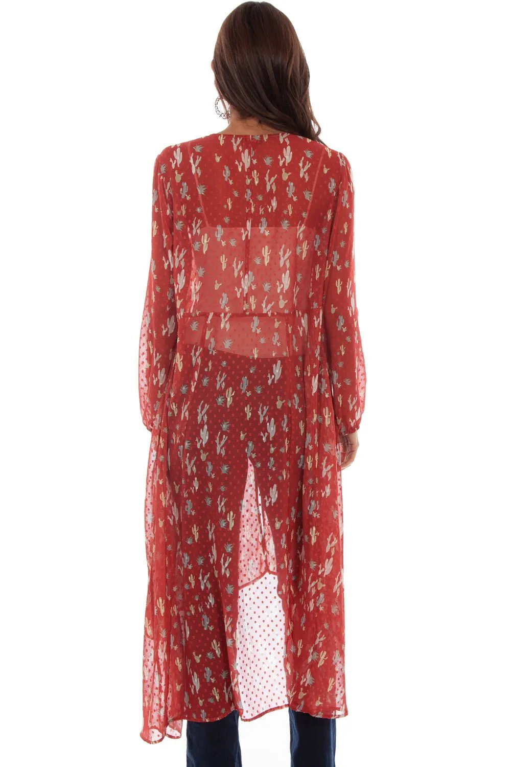 Scully Womens Spice Polyester Swiss Dot Duster Non Stretch Denim Yearlong Fit