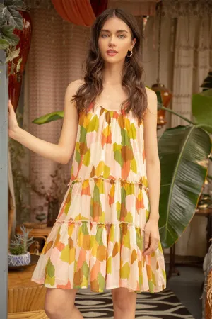 LUCINDA TIERED MINI DRESS Fancy Clothing Polished Finish Flattering Shape Wear LUCINDA TIERED MINI DRESS