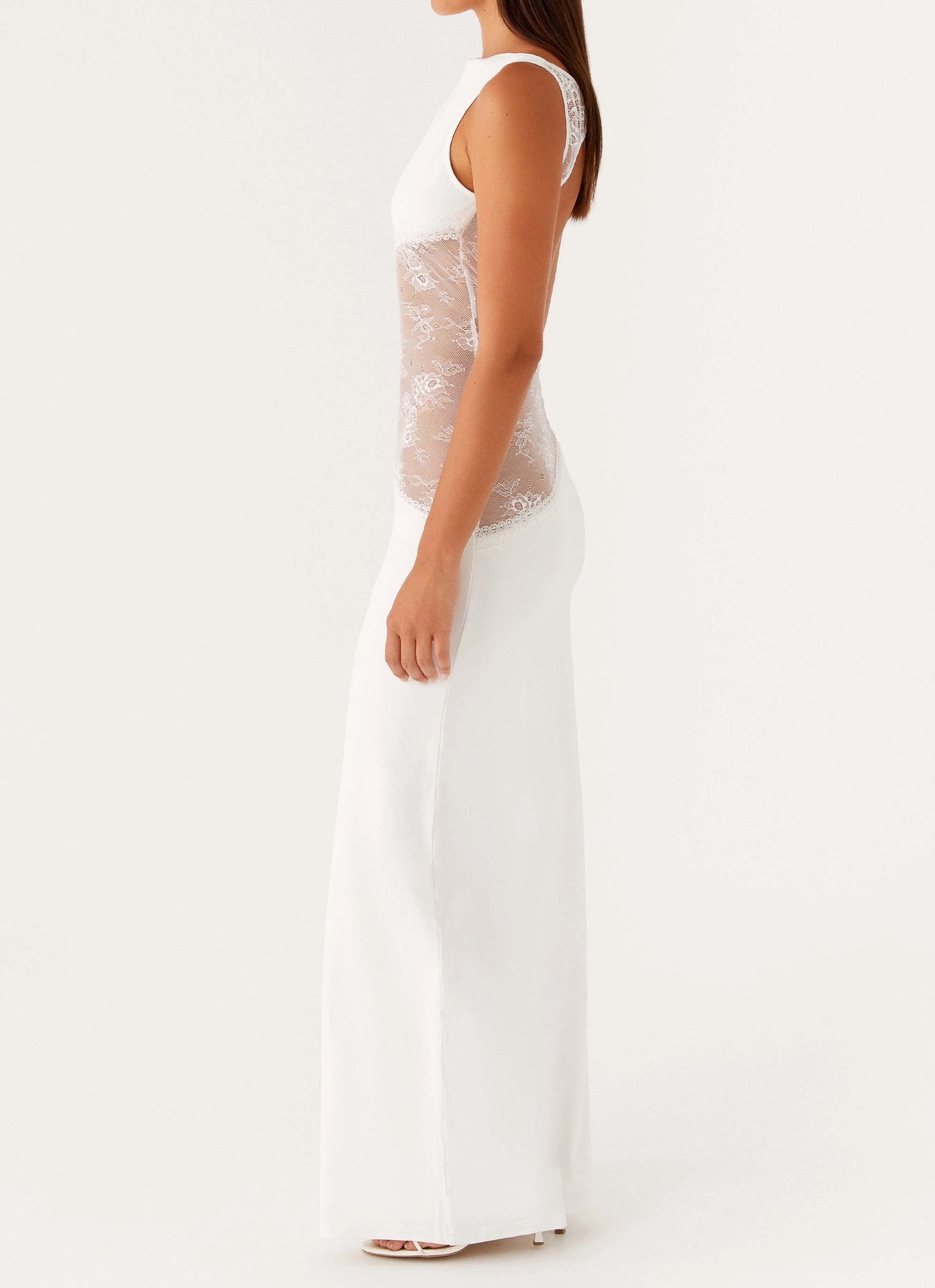 Elegant Charm Basic Fashion Lucinda Maxi Dress - White