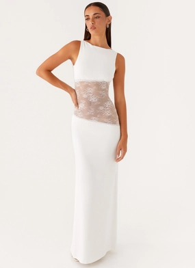 Lucinda Maxi Dress - White Perfect Length Lucinda Maxi Dress - White Warm Base