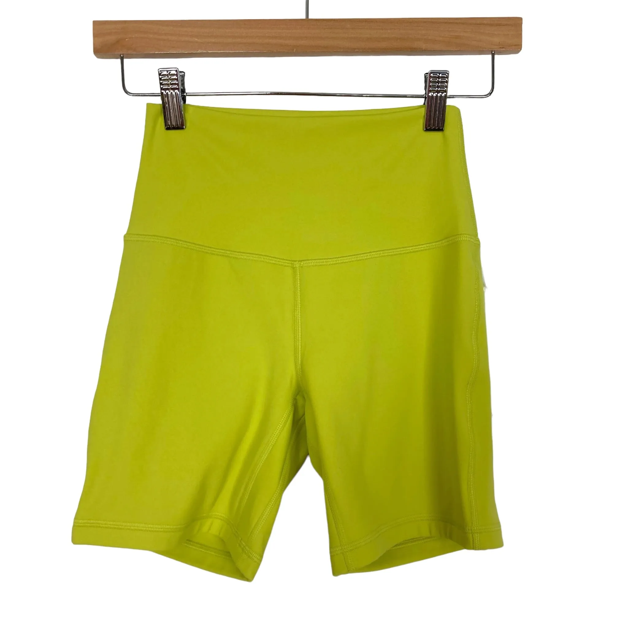 Lululemon Neon Yellow Align HR Short 6" NWT- Size 4