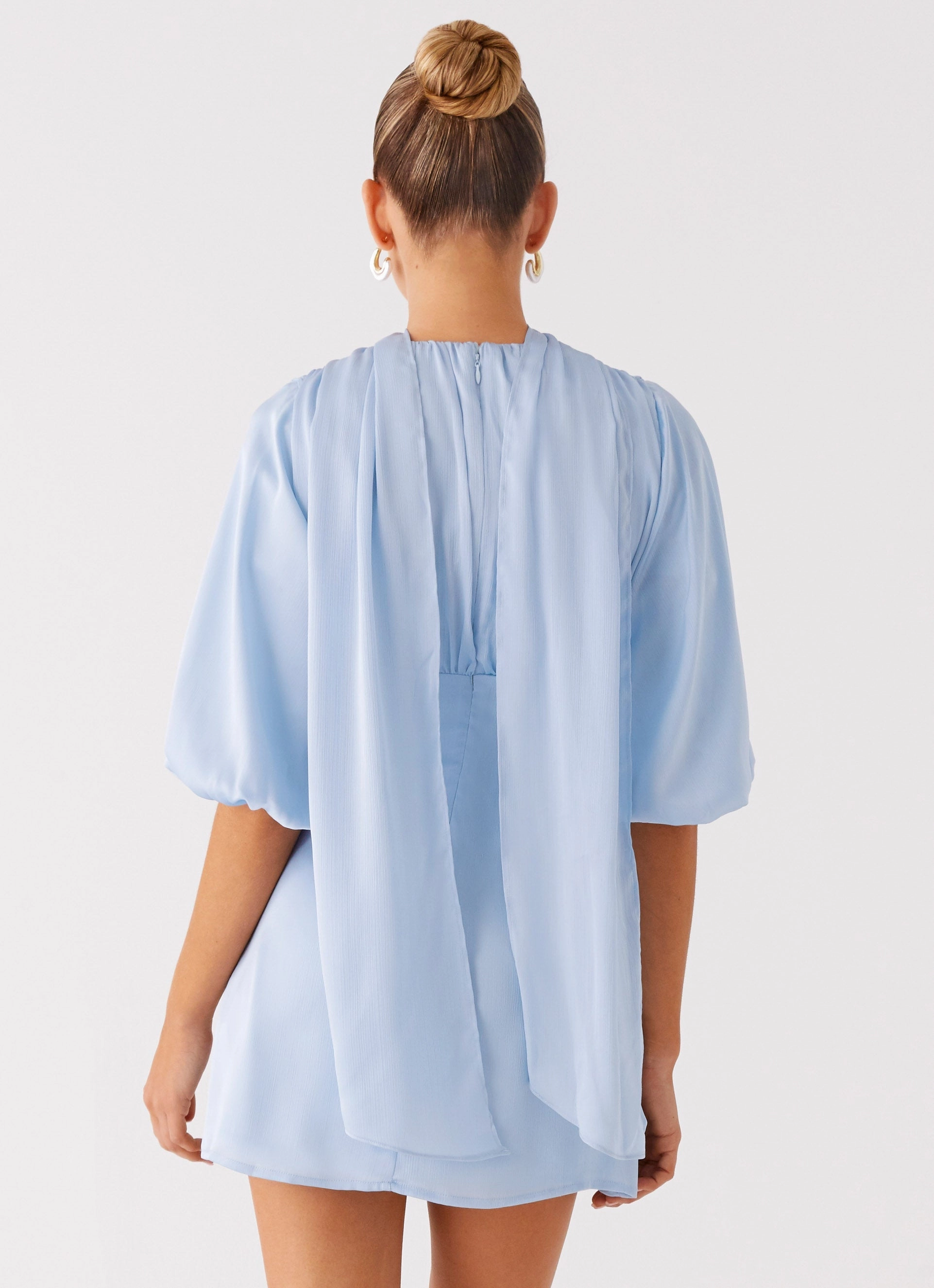 Vacation Vibe Mary Mini Dress - Blue