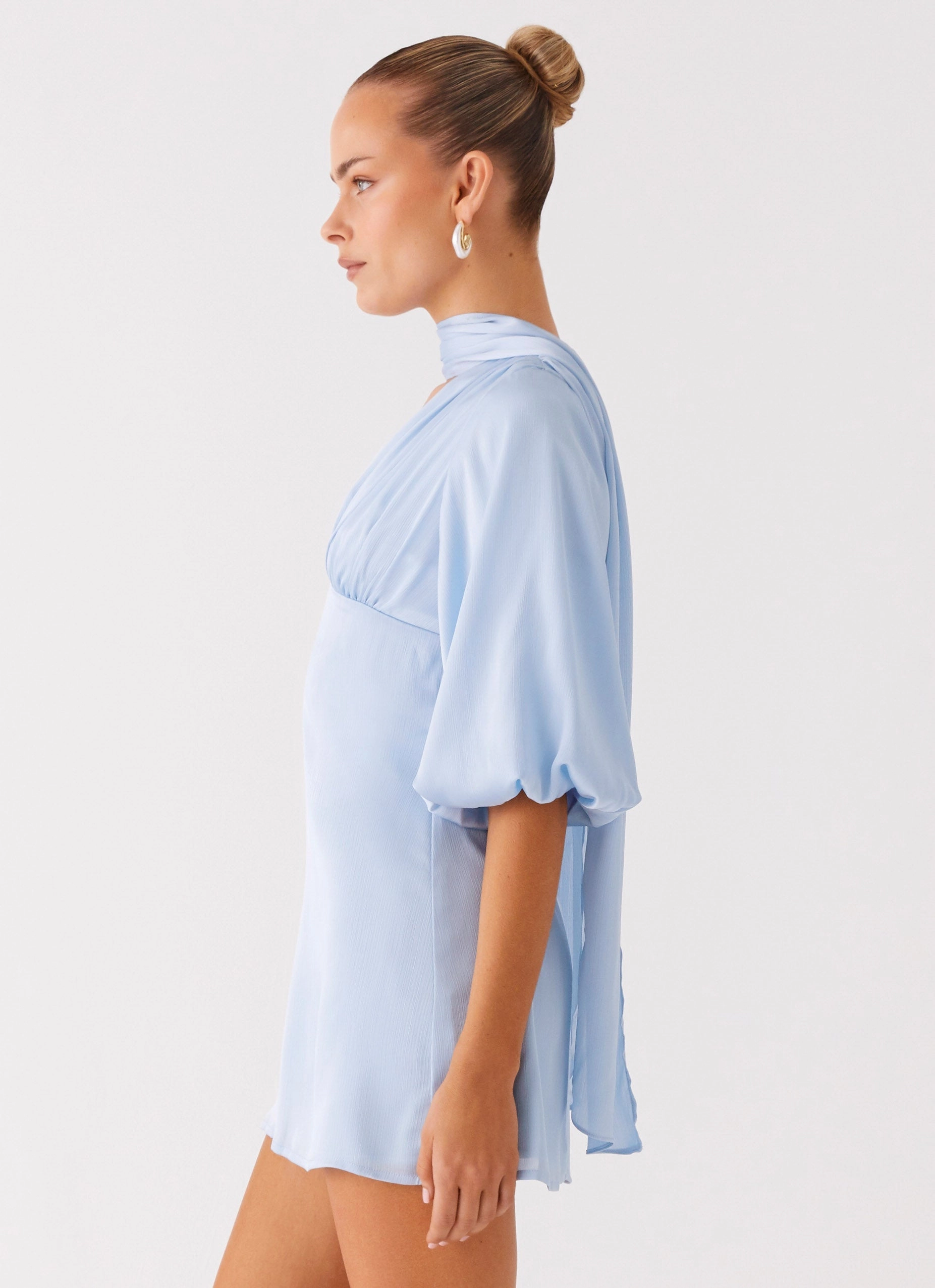 Fresh Stitch Mary Mini Dress - Blue