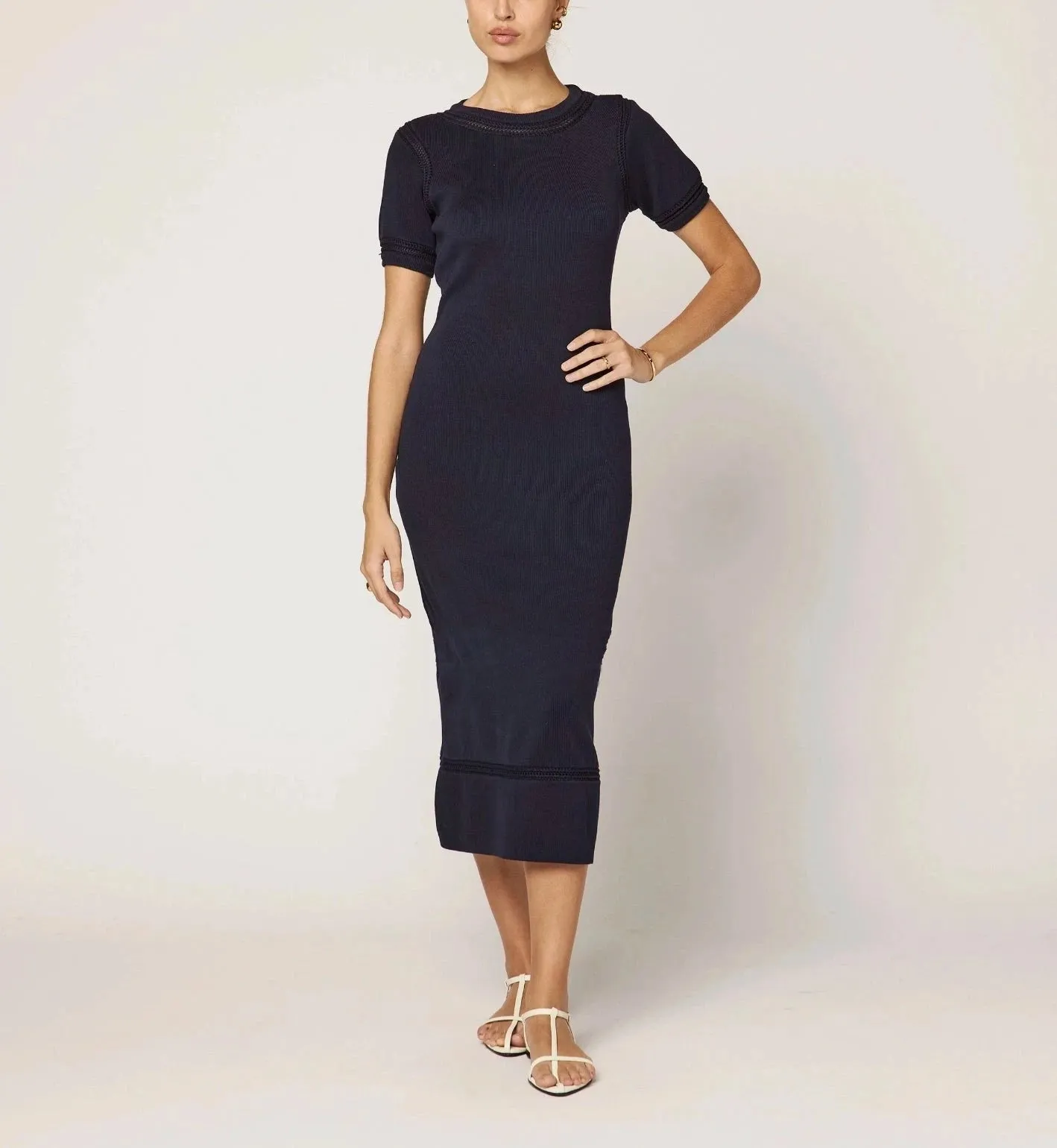 Morisette Midi Dress | Midnight Blue Mood Focused Everyday Use