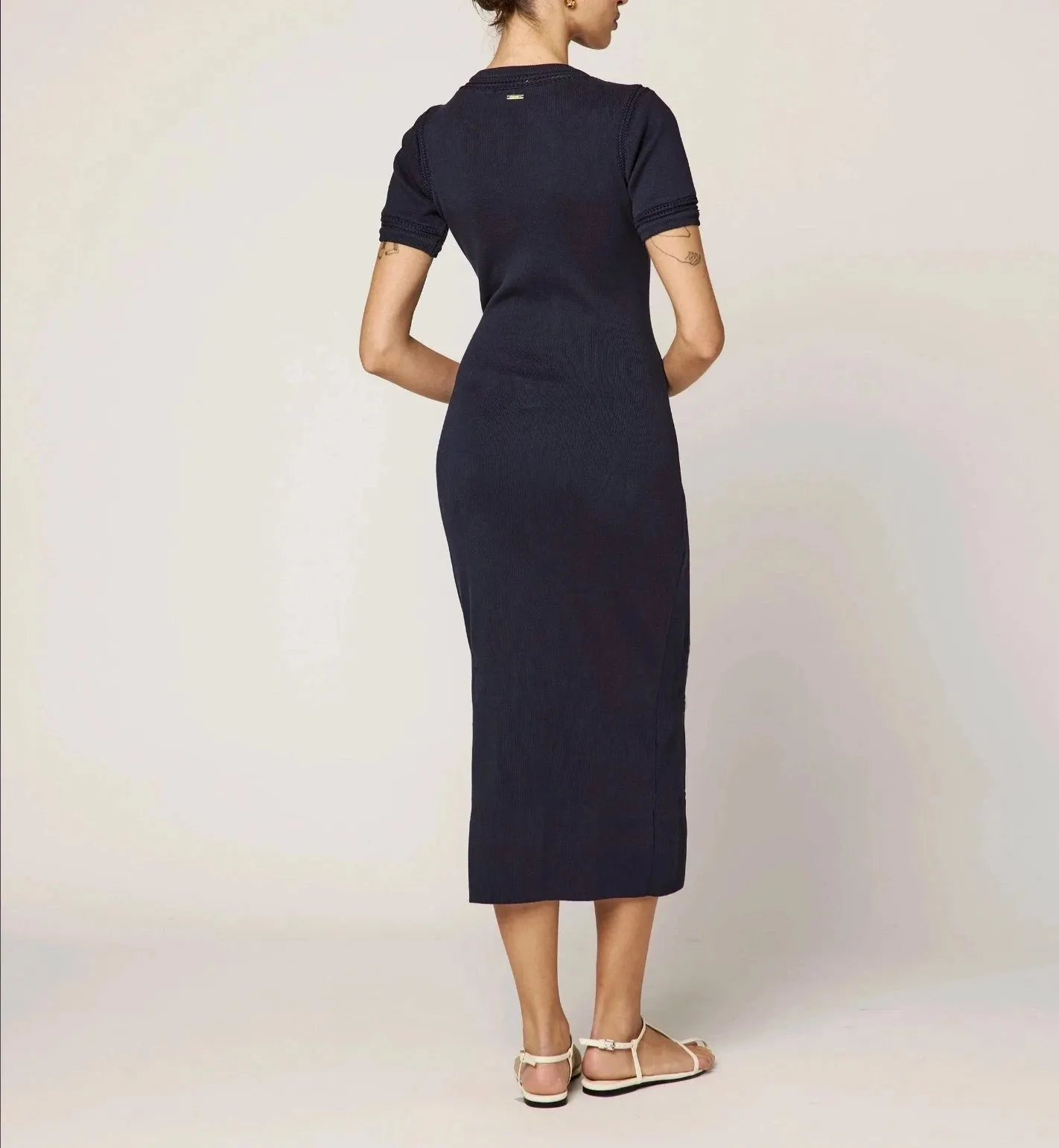 Morisette Midi Dress | Midnight Blue Balanced Light