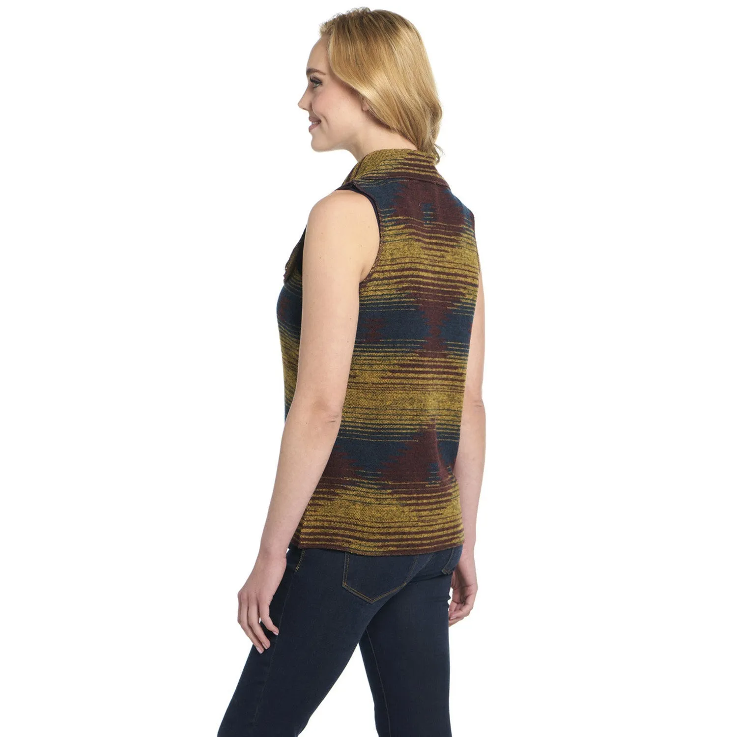 Comfortable Waist Cripple Creek Womens Open Front Blanket Wrap Stunning Skies 100% Polyester Vest