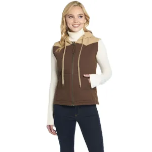 Luxury Mode Cripple Creek Womens Two-Toned Hooded CCP English Walnut 100% Cotton Vest Multi Layer Knee Reinforcement Cripple Creek Womens Two-Toned Hooded CCP English Walnut 100% Cotton Vest