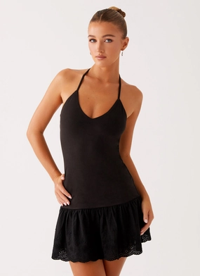 Luxury Garment Amsterdam Mini Dress - Black Amsterdam Mini Dress - Black Elegant Everyday