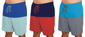 M-CRCB - Wholesale Men's Color Block Swim Trunk