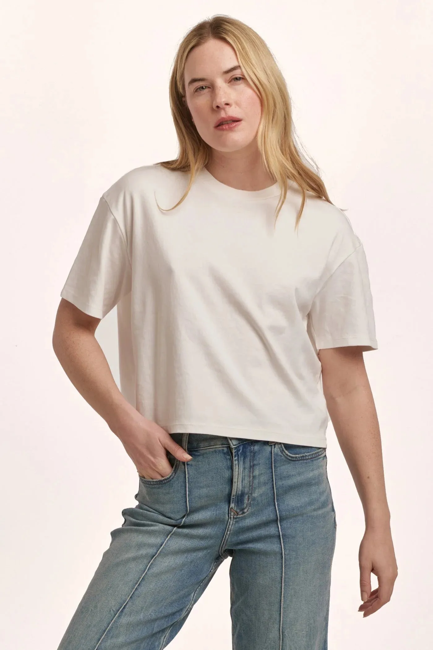 Maddox Jersey Tee - White Smart Layer