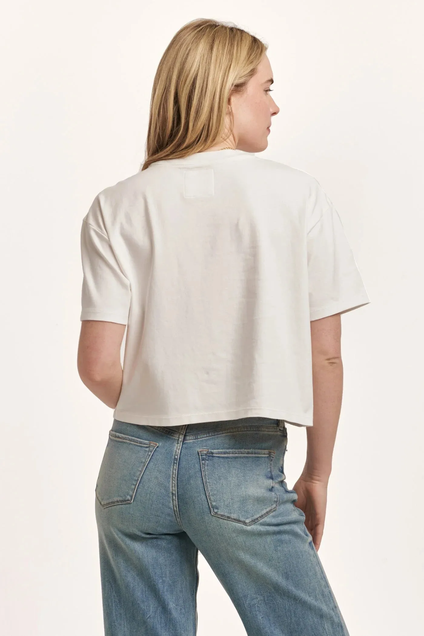 Pocket Reinforcement Maddox Jersey Tee - White