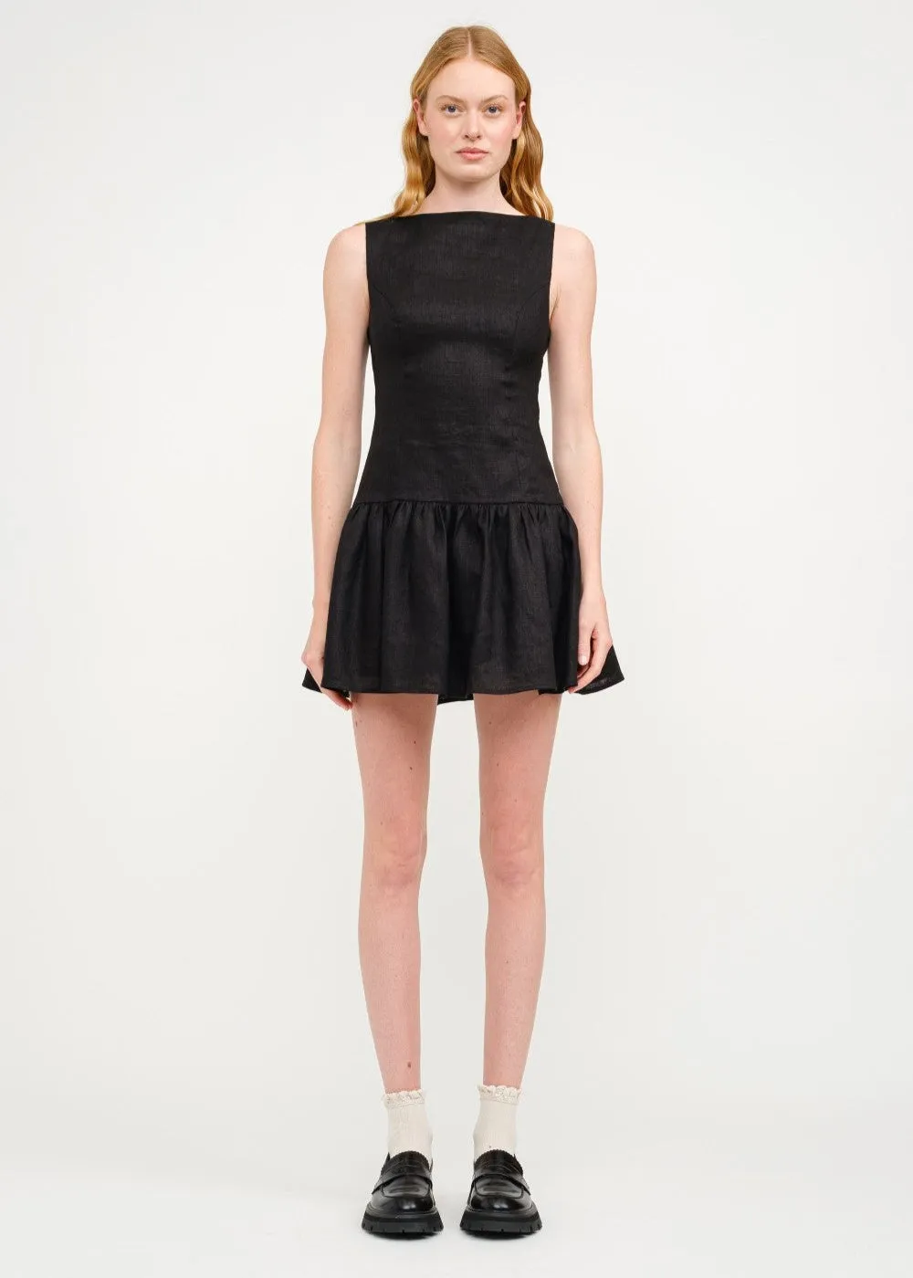 Soft Colorway Smart Wear MADELYN DROP-WAIST MINI DRESS
