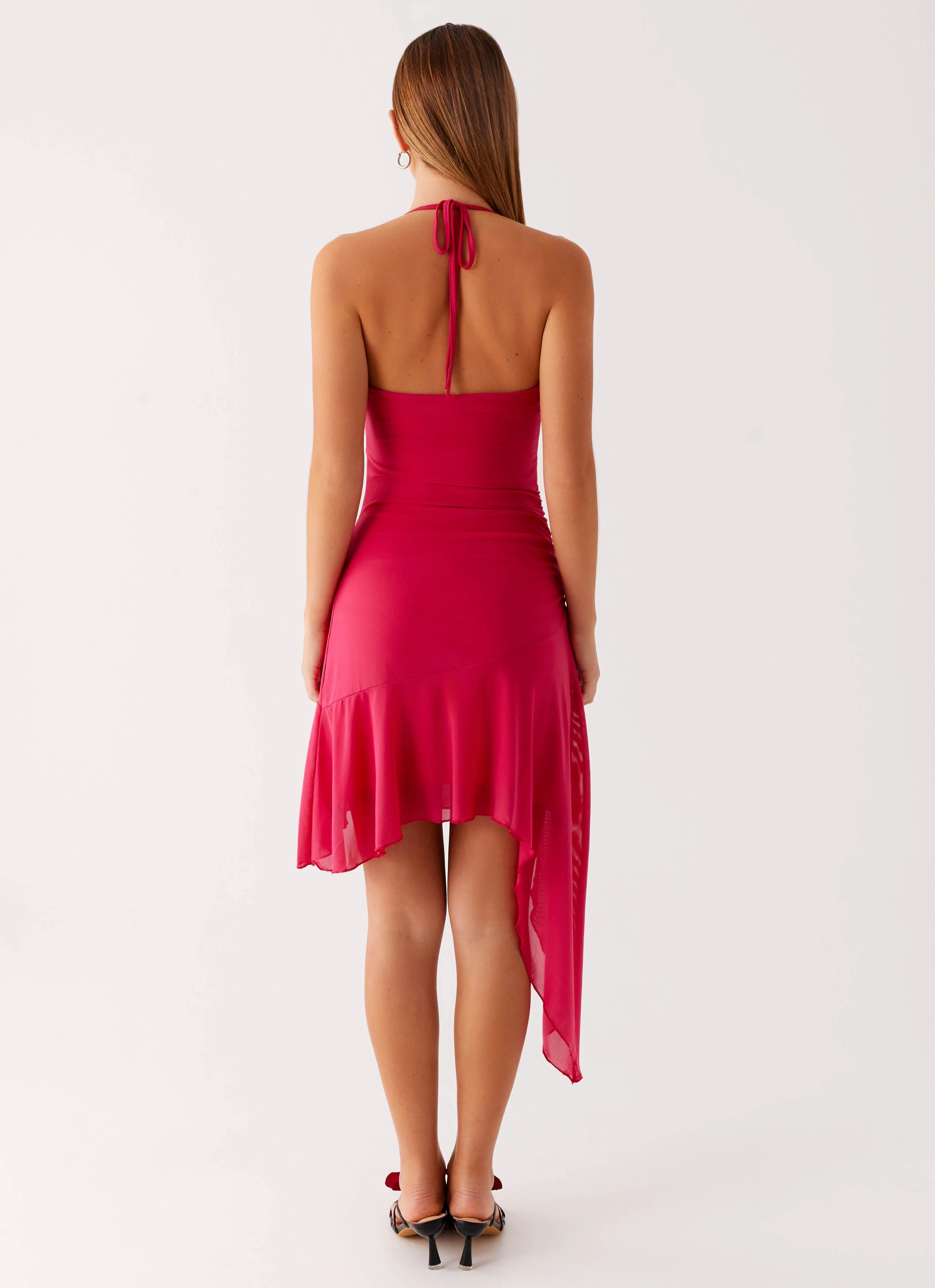 Calm Style Mai Tai Mini Dress - Hot Pink