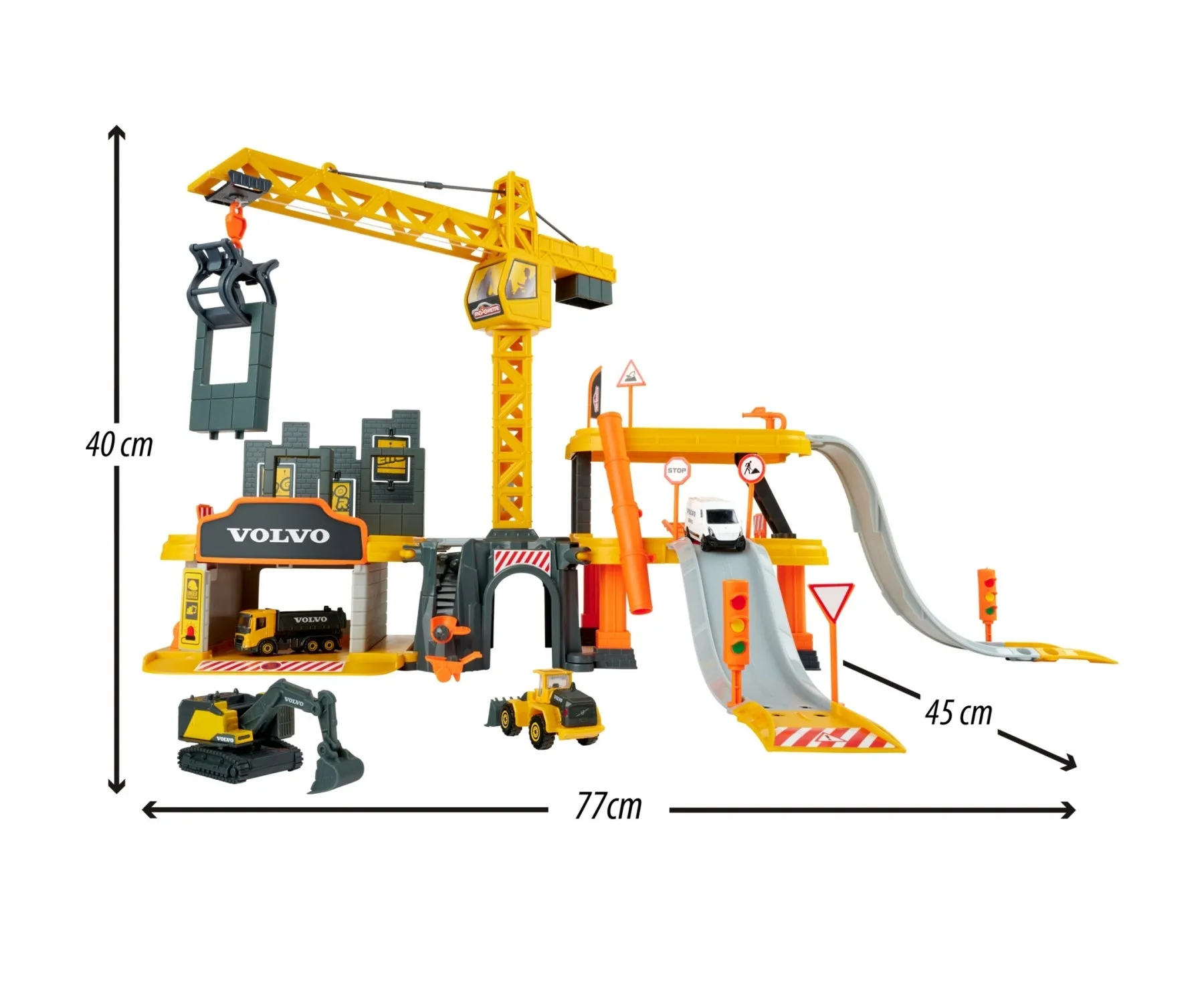 Majorette Creatix Volvo Construction Set - 5 Vehicles