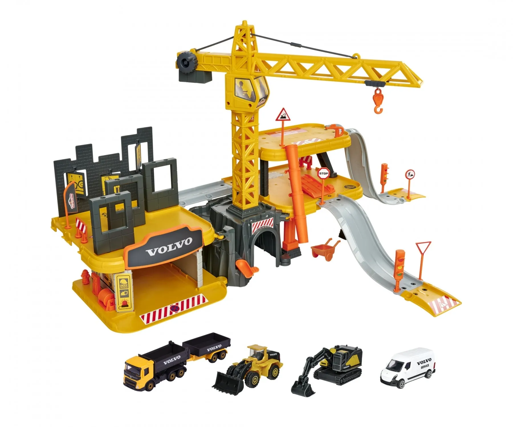 Majorette Creatix Volvo Construction Set - 5 Vehicles