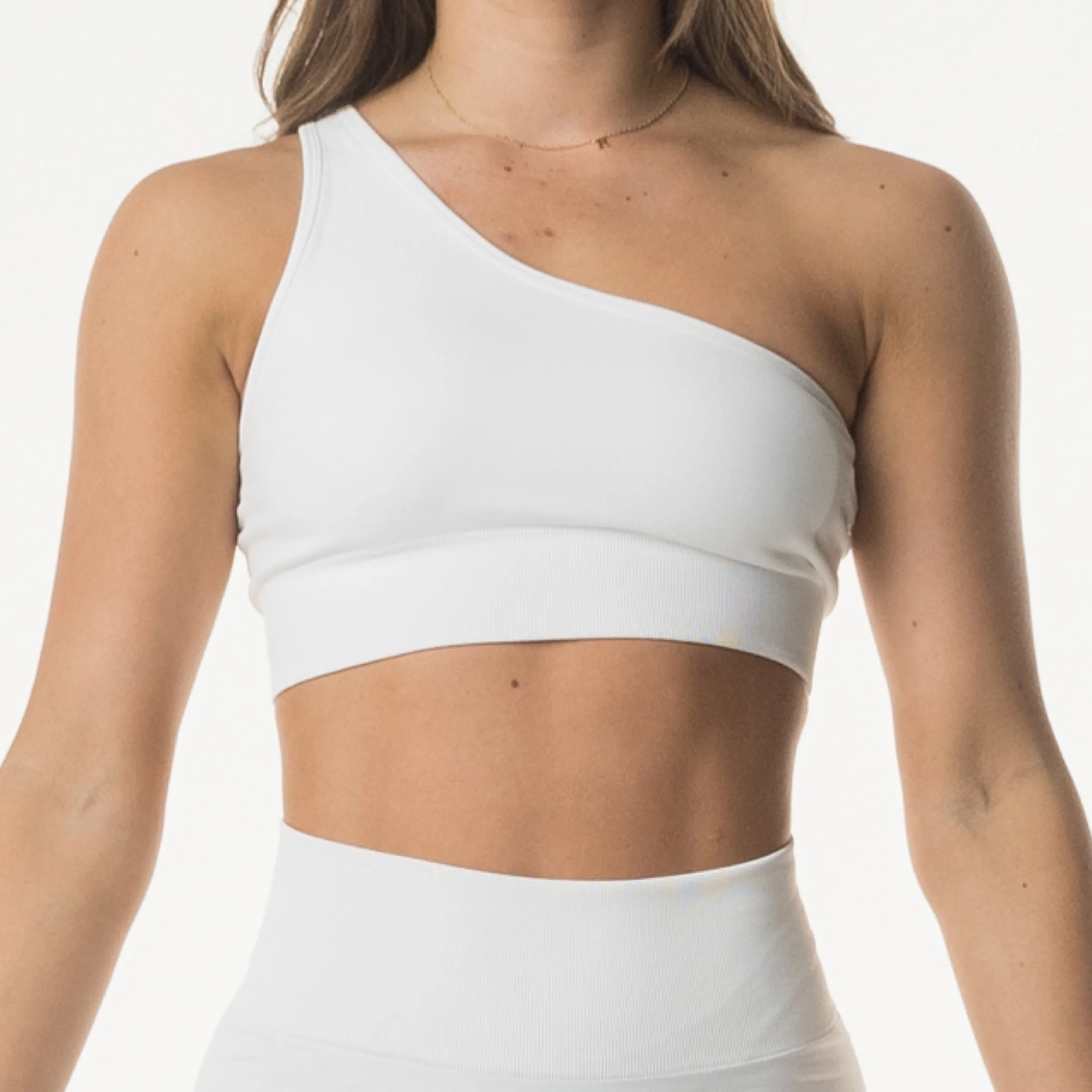 MALIBU SEAMLESS ONE SHOULDER CROP