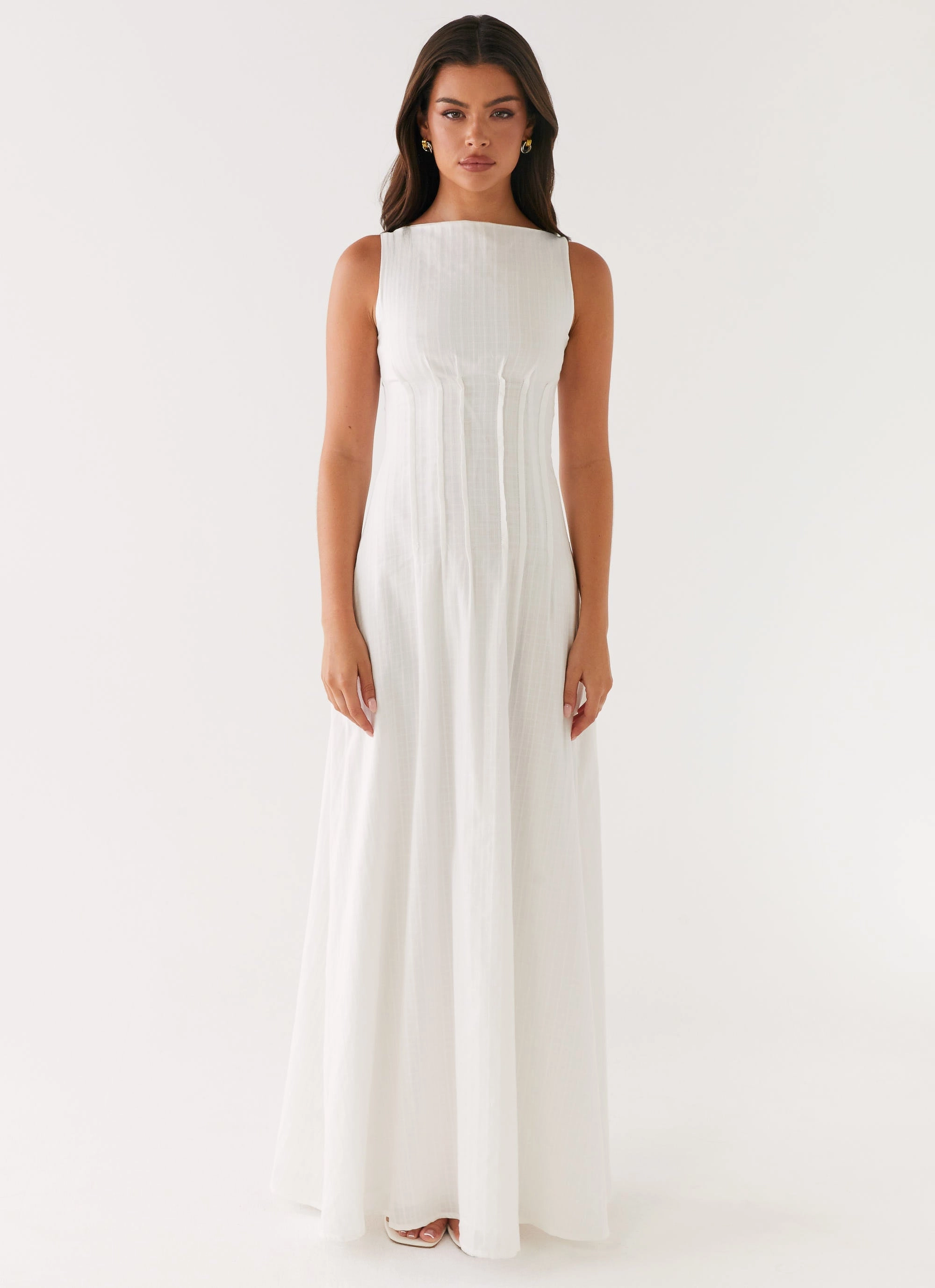 Maloney Maxi Dress - White Fresh Palette
