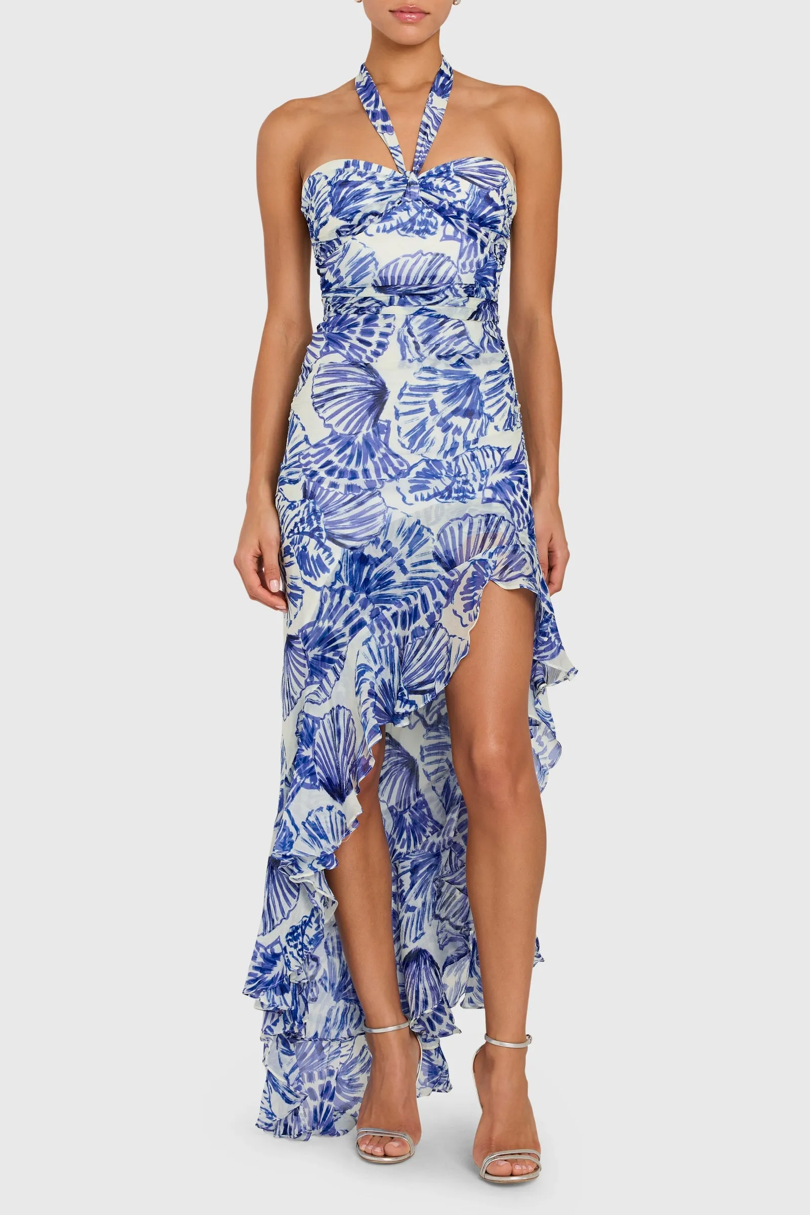 Marabou Dress in Shell Print Light Mood Flexible Cut