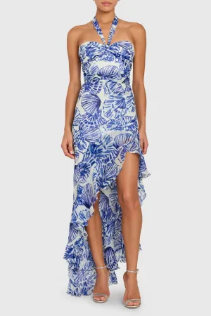 Marabou Dress in Shell Print Classic and Modern Marabou Dress in Shell Print Light Mood Flexible Cut