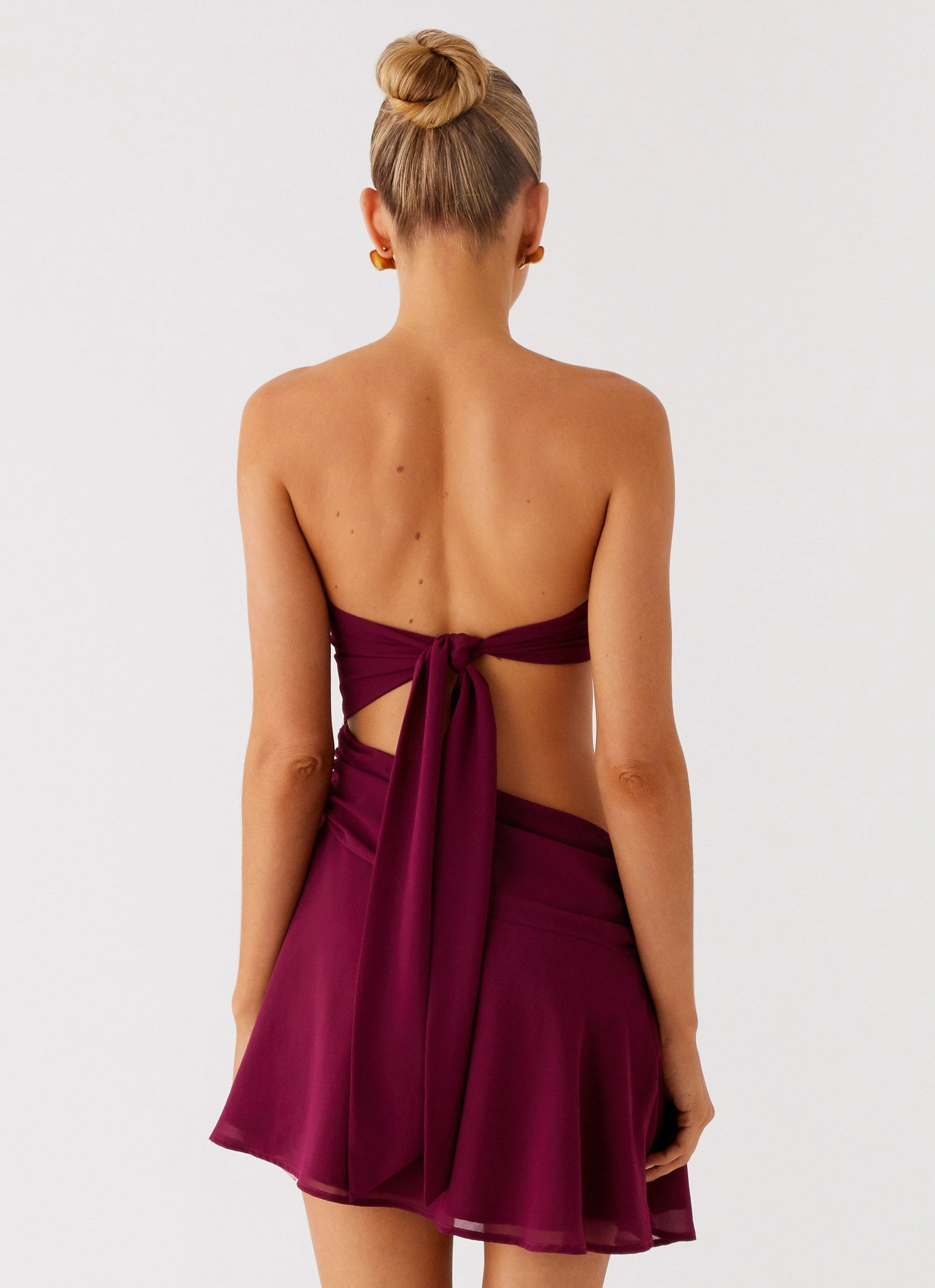 Layering Piece Flattering Waist Fit Marbella Mini Dress - Violetta