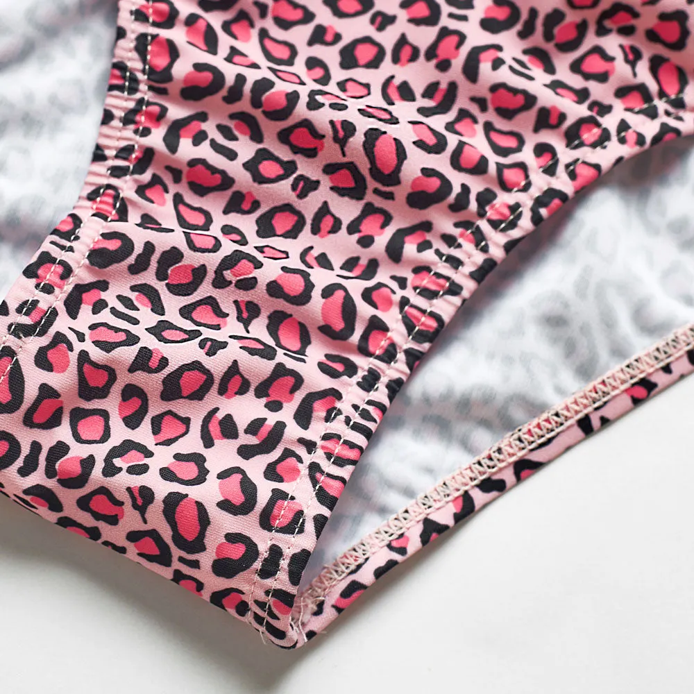 Matching Family Swimsuit One Piece Animal Print Floral Bathing Suit Set