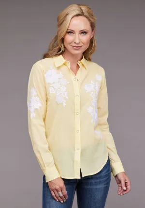 Matte Texture Stetson Womens 2096 Lawn Button Yellow 100% Cotton L/S Blouse Stetson Womens 2096 Lawn Button Yellow 100% Cotton L/S Blouse Odor control