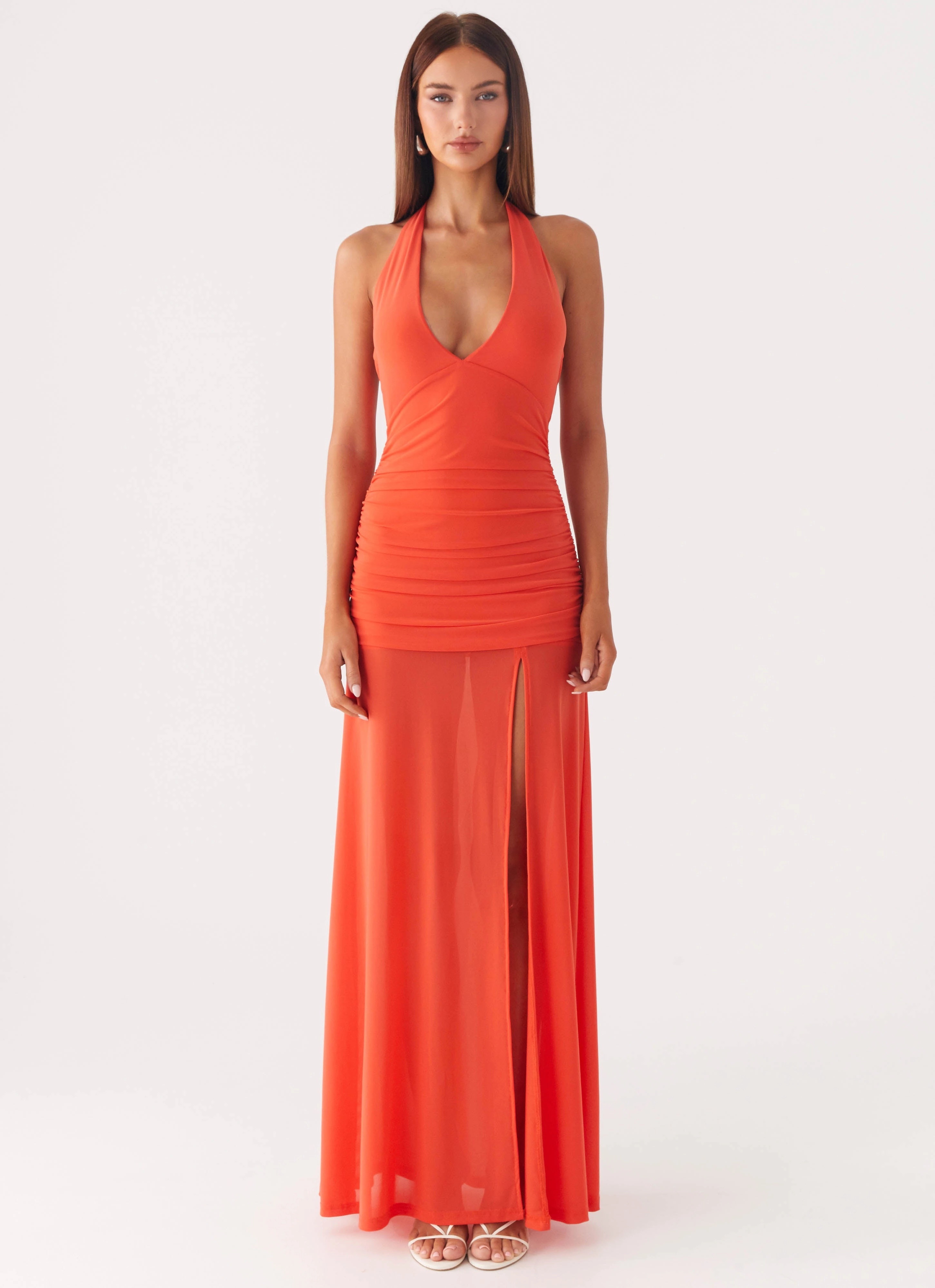 Island Muse Dress - Coral Chic formal attire
