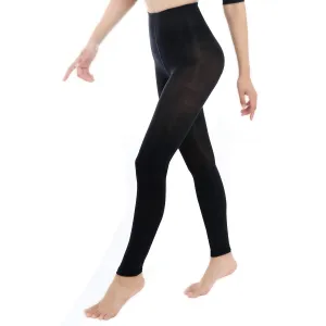  MD Women's 8-15mmHg Graduated Compression Leggings Medical Quality Ladies Footless Support Tights Small (Pack of 1) Black