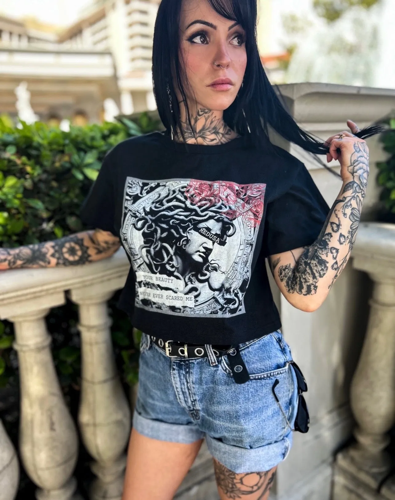 Medusa Boxy Crop Top