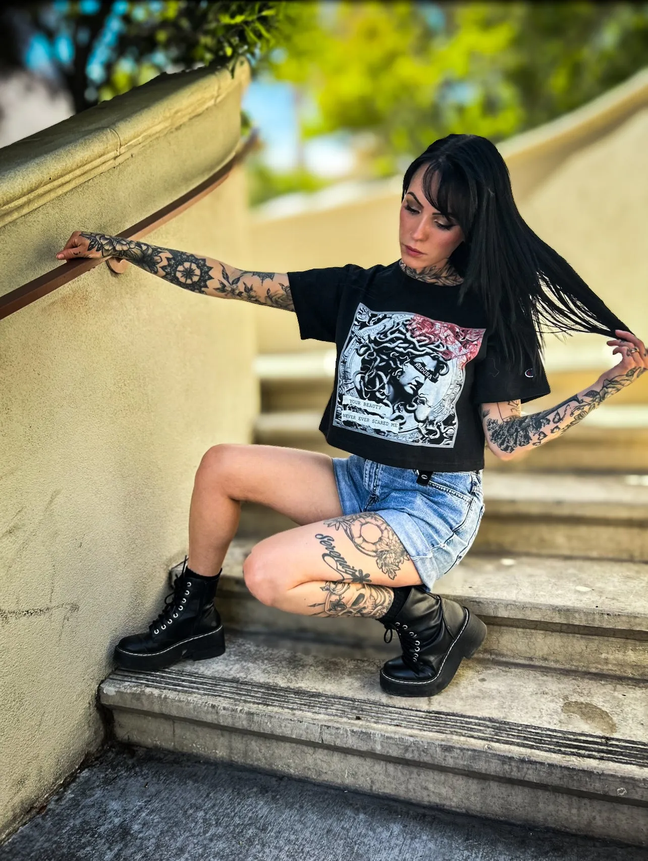 Medusa Boxy Crop Top