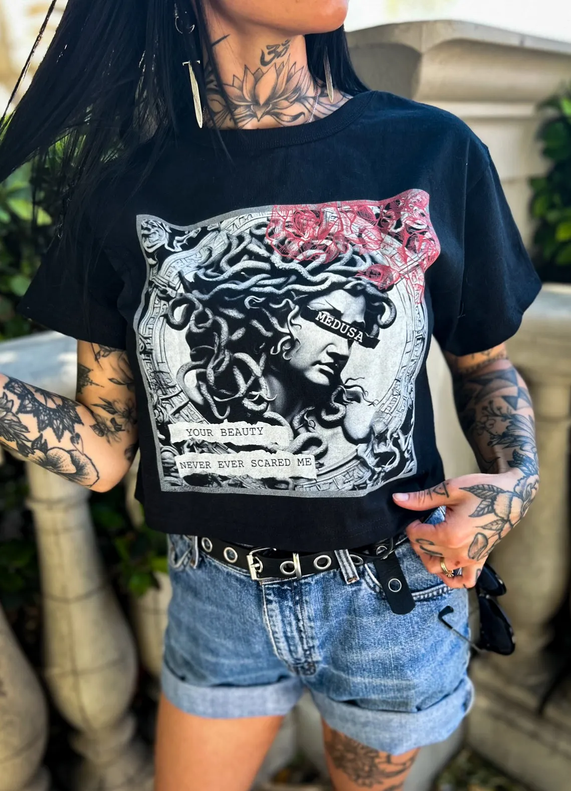 Medusa Boxy Crop Top