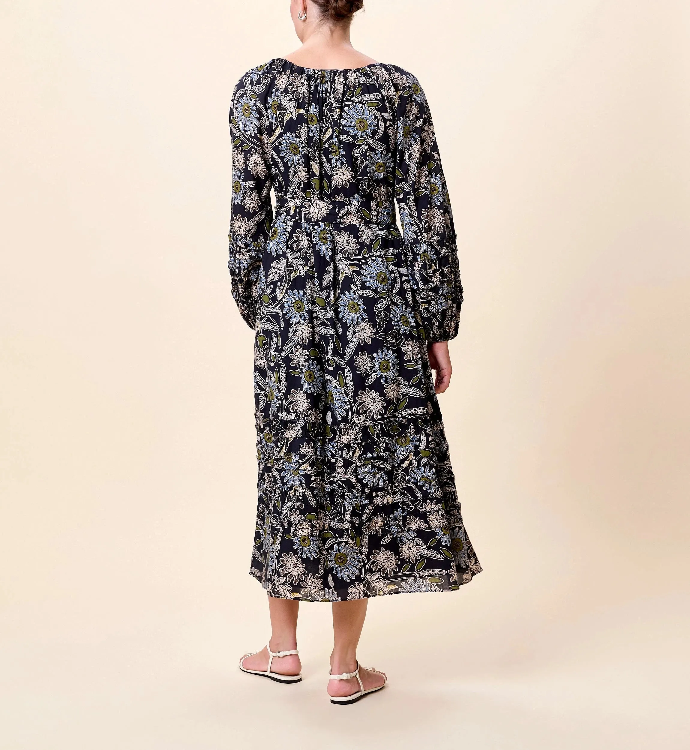Art Event Elegant holiday wear Melinda Midi Dress | Dark Magnolia