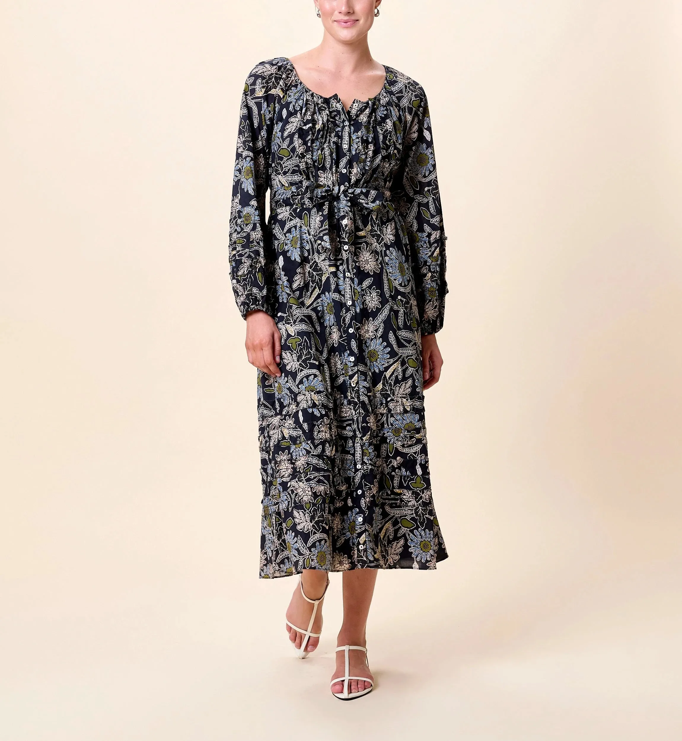 Melinda Midi Dress | Dark Magnolia Work Fitwear