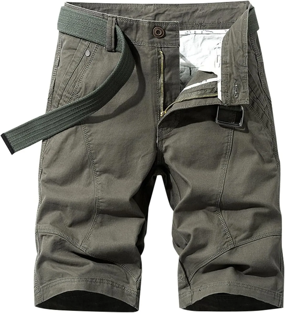 Men Hiking Beach Shorts Lightweight Outdoor Pants Quick Dry Activewear Workout Short Camo Military 2025