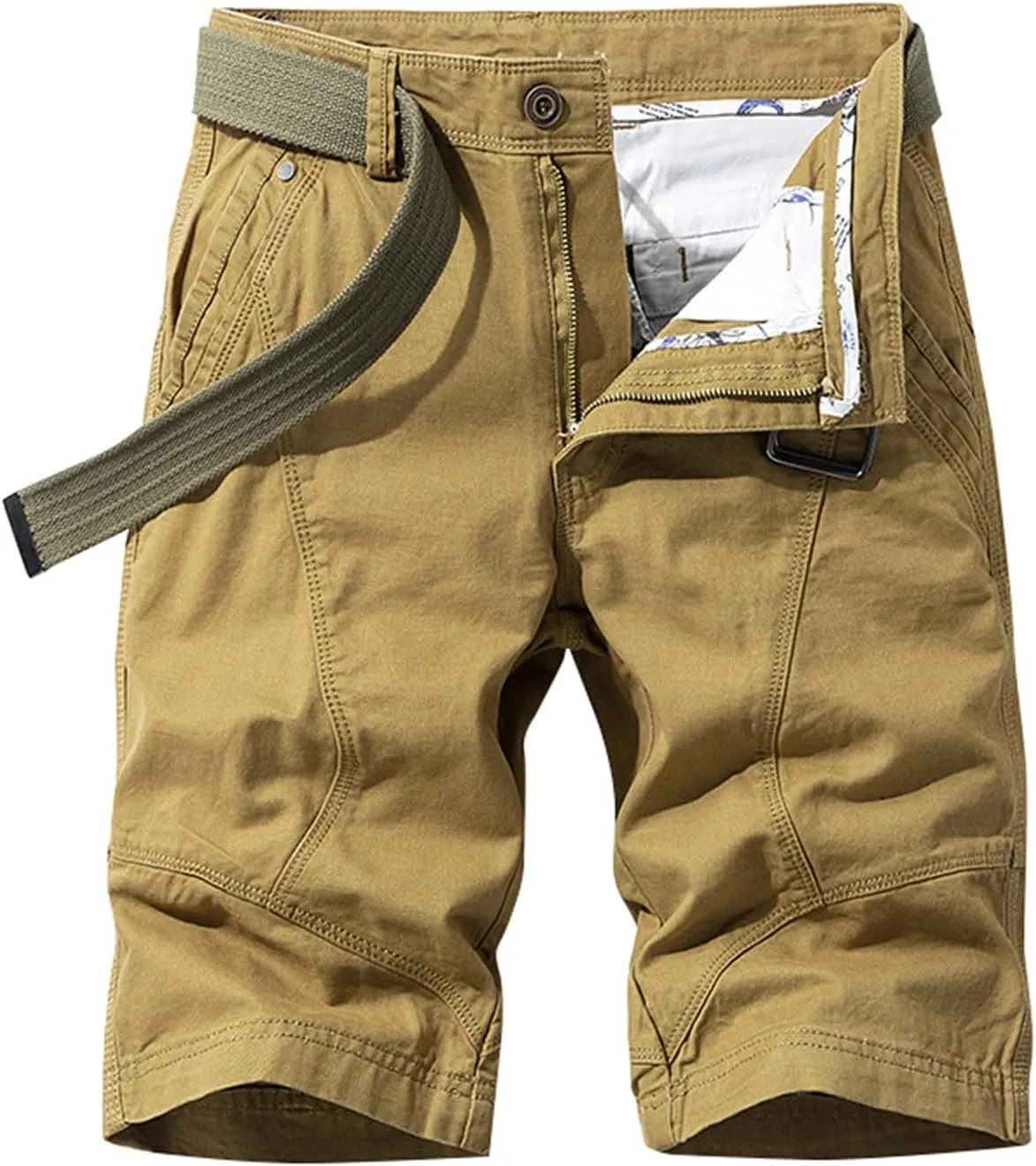 Men Hiking Beach Shorts Lightweight Outdoor Pants Quick Dry Activewear Workout Short Camo Military 2025