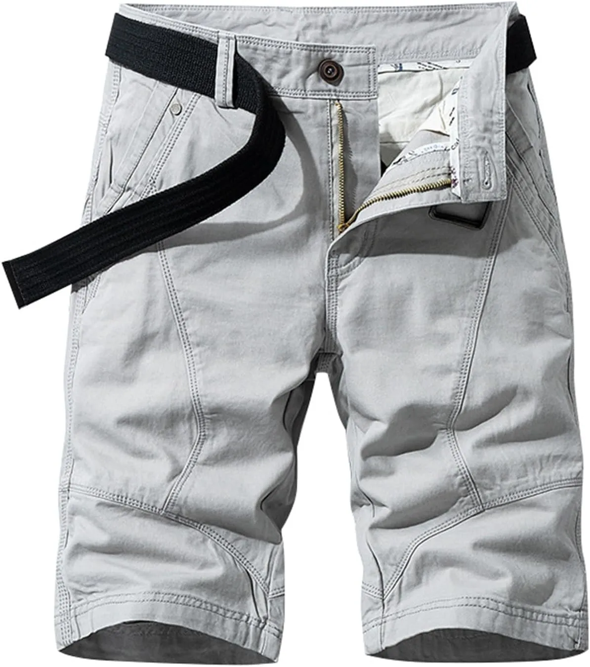 Men Hiking Beach Shorts Lightweight Outdoor Pants Quick Dry Activewear Workout Short Camo Military 2025