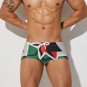 Men Swim Trunks Men's Swimming Trunks Green Swimming Trunks