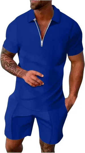 Mens 2 Piece Sets Outfits Summer Short Sleeve Shirt and Shorts Tracksuits Set Hawaiian Beach Wear Vacation Outfit Mens Shorts Casual