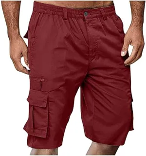 Mens Activewear Gym Shorts for Men Drawstring Waist Short Pant Quick Training Pants Travel for Camping Baggy Short