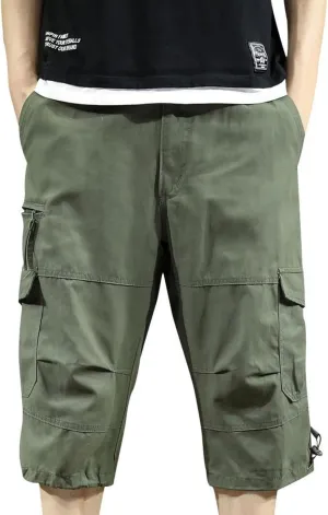 Men's Athletic Shorts Casual Cotton Stretch Drawstring Summer Beach Chino Golf Shorts with Pockets