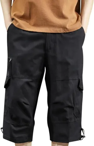 Men's Athletic Shorts Casual Cotton Stretch Drawstring Summer Beach Chino Golf Shorts with Pockets