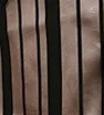 Men's Black/Mocha Striped Vest with Neck Tie and Bow Tie
