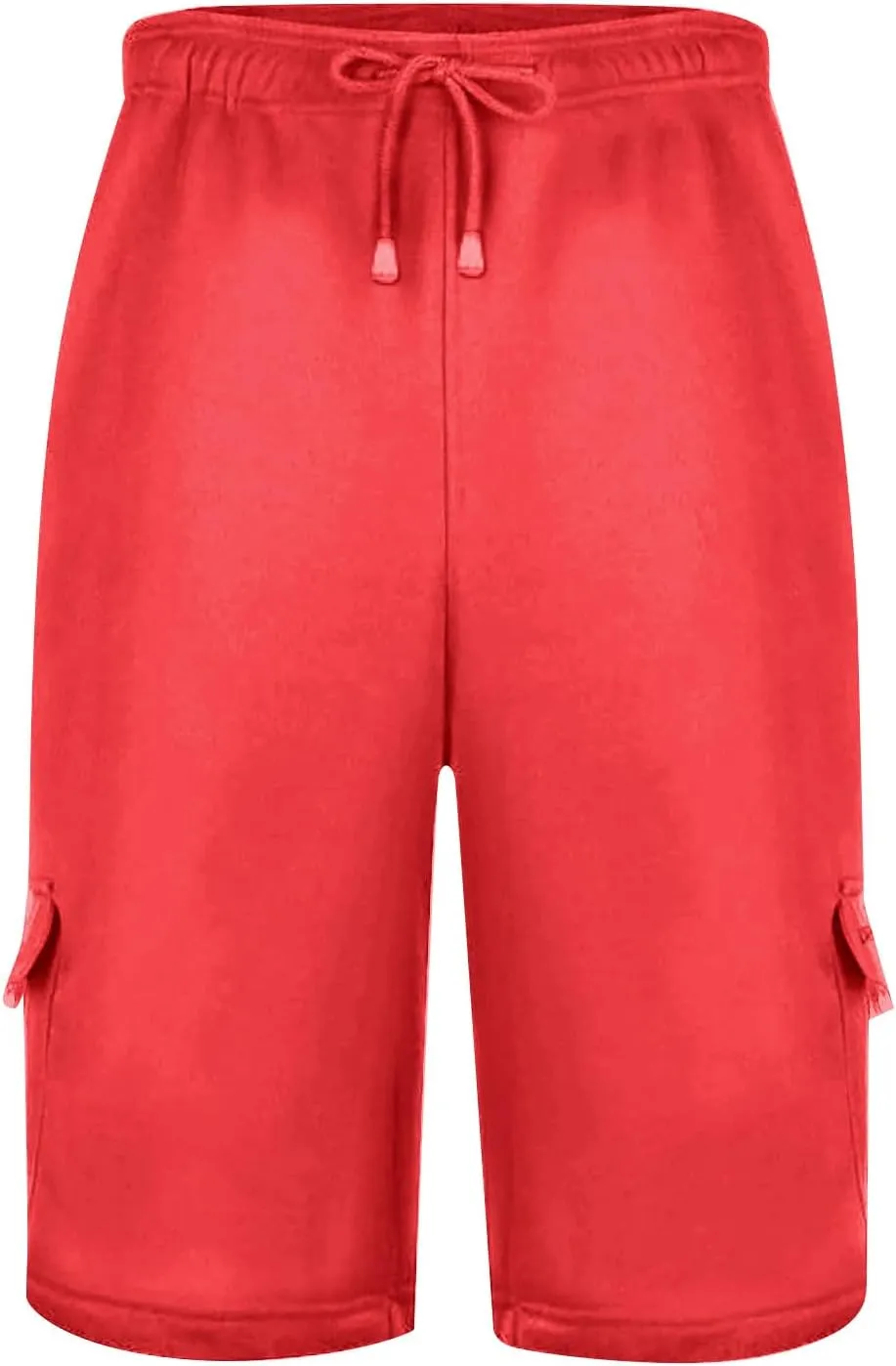 Mens Cargo Shorts Baggy Activewear Stretch Fashion Jogging Comfy with Pockets Biking Wide Leg Drawstring Shorts