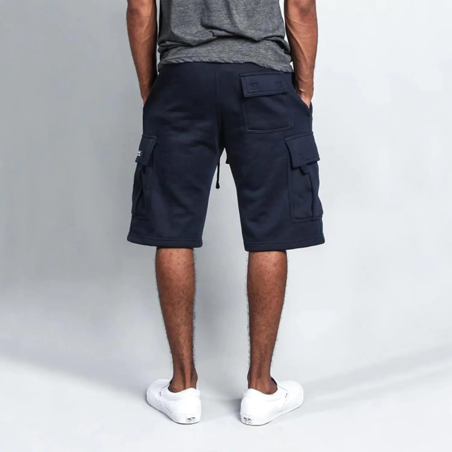 Mens Cargo Shorts Baggy Activewear Stretch Fashion Jogging Comfy with Pockets Biking Wide Leg Drawstring Shorts