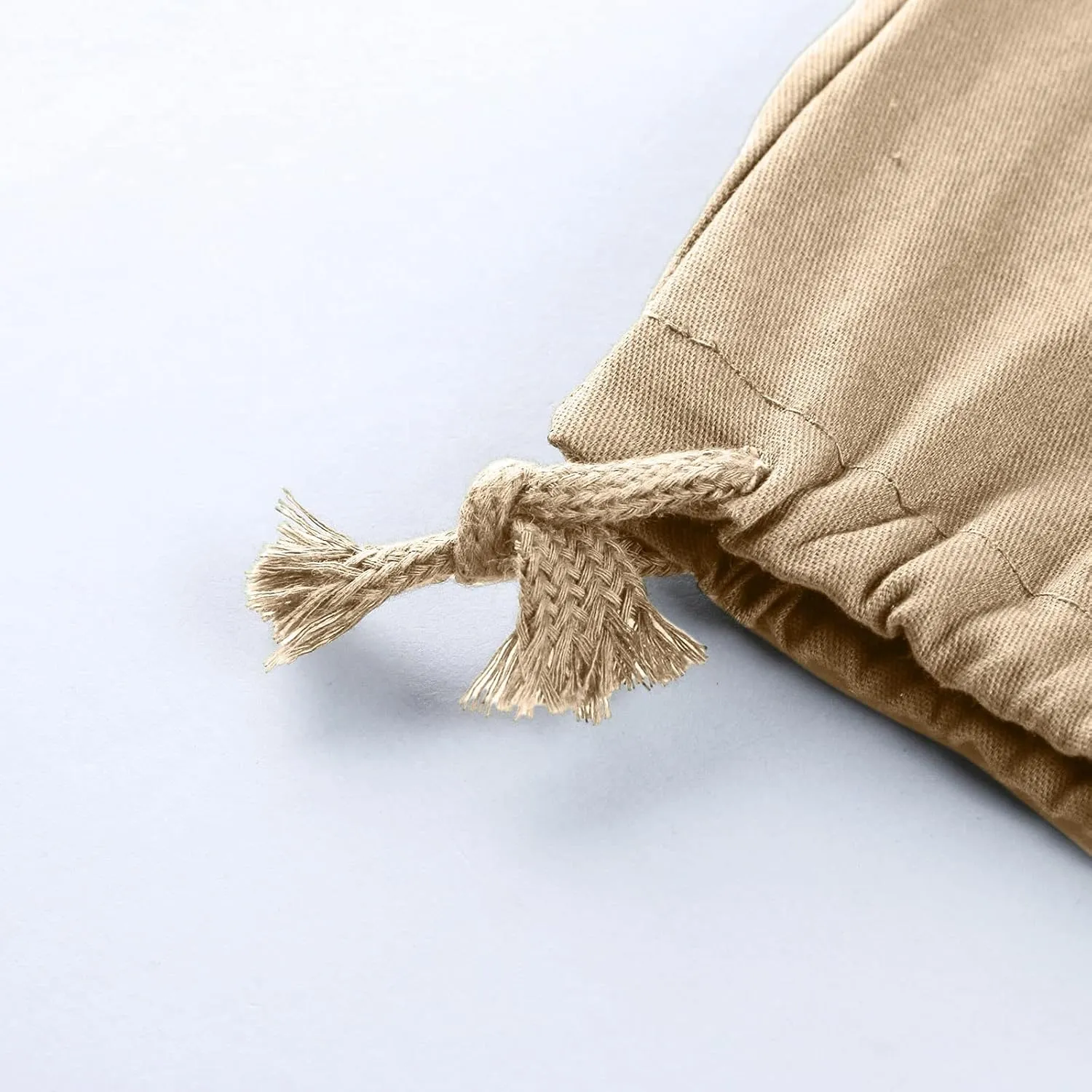 Mens Casual Cargo Pants Loose Fit Straight Leg Trendy Streetwear Hippie Pants Outdoor Activewear Drawstring Joggers