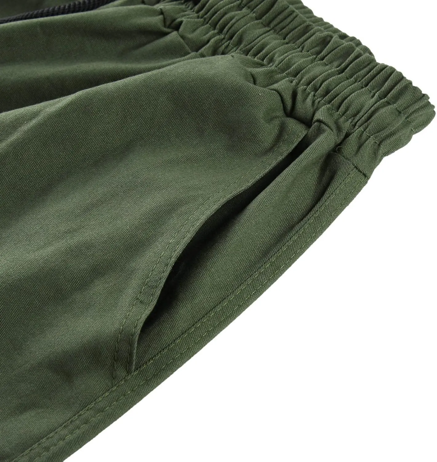 Mens Casual Cargo Pants Loose Fit Straight Leg Trendy Streetwear Hippie Pants Outdoor Activewear Drawstring Joggers