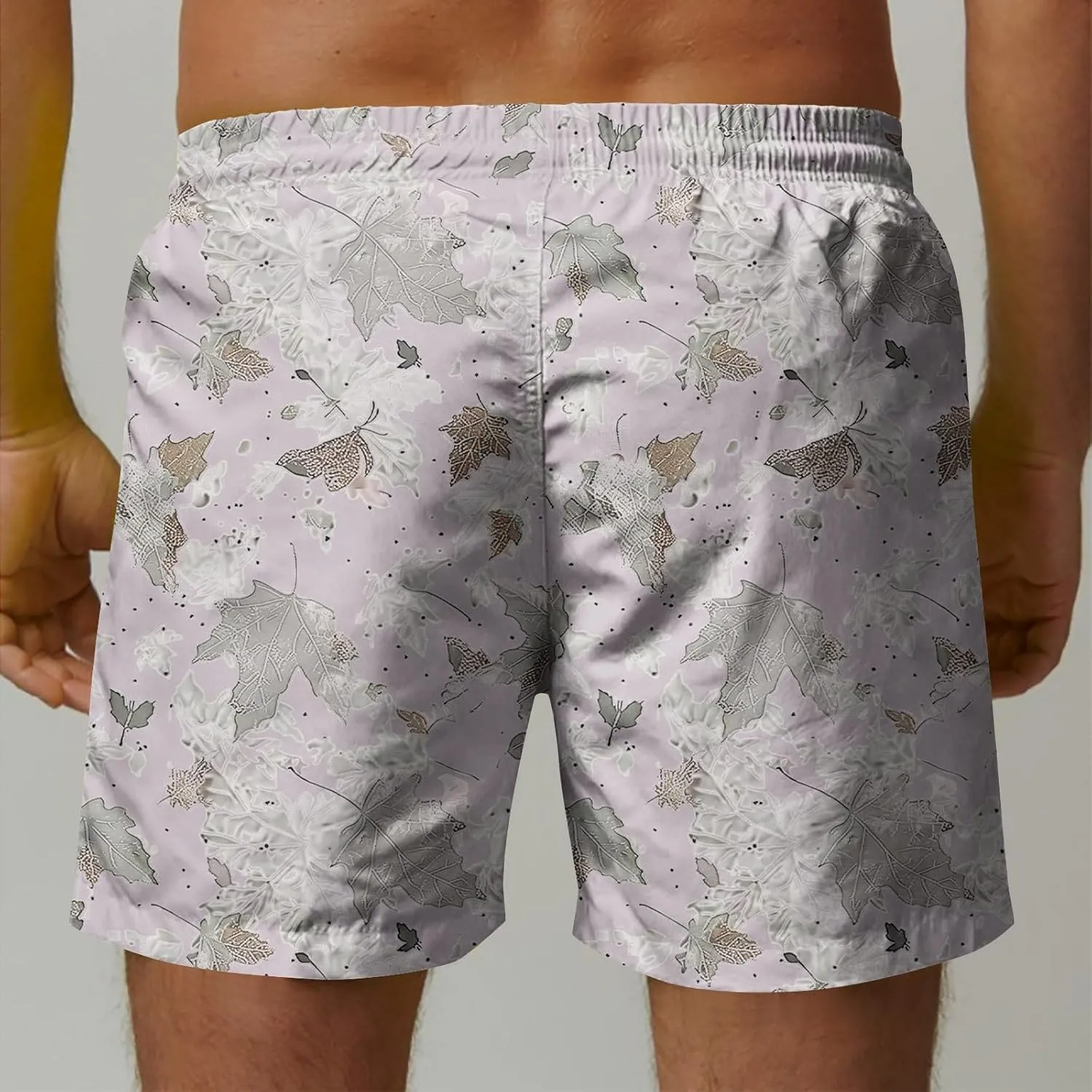 Mens Casual Linen Shorts Workout Running Sport Beach Summer Pant Drawstring Loose Fit Casual Trousers with Pocket